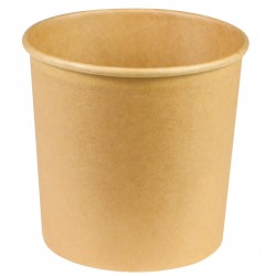 Pot en carton couleur kraft Spécial Chaud pour soupe  Ø 11.7 x 10,9 cm  780 ml